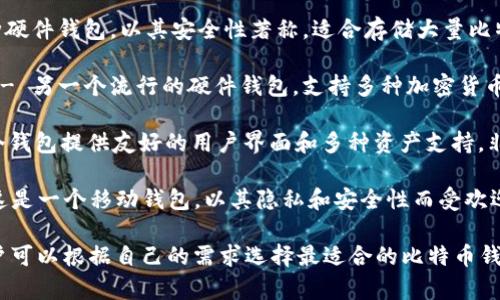 比特币钱包有很多种，以下是一些常见的比特币钱包名称：

1. **Blockchain Wallet** - 一个流行的在线钱包，用户可以方便地管理比特币。

2. **Electrum** - 这是一个轻量级的钱包，特别适合那些需要更高安全性的用户。

3. **Coinbase** - 一个交易平台，同时提供钱包服务，用户可以在这里购买和存储比特币。

4. **Trezor** - 一种硬件钱包，以其安全性著称，适合存储大量比特币。

5. **Ledger Nano** - 另一个流行的硬件钱包，支持多种加密货币。

6. **Exodus** - 这个钱包提供友好的用户界面和多种资产支持，非常适合初学者。

7. **Mycelium** - 这是一个移动钱包，以其隐私和安全性而受欢迎。

以上只是一些例子，用户可以根据自己的需求选择最适合的比特币钱包。